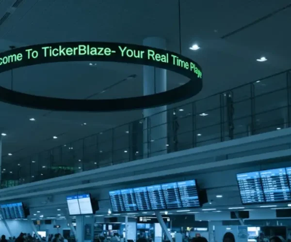 circular led ticker display